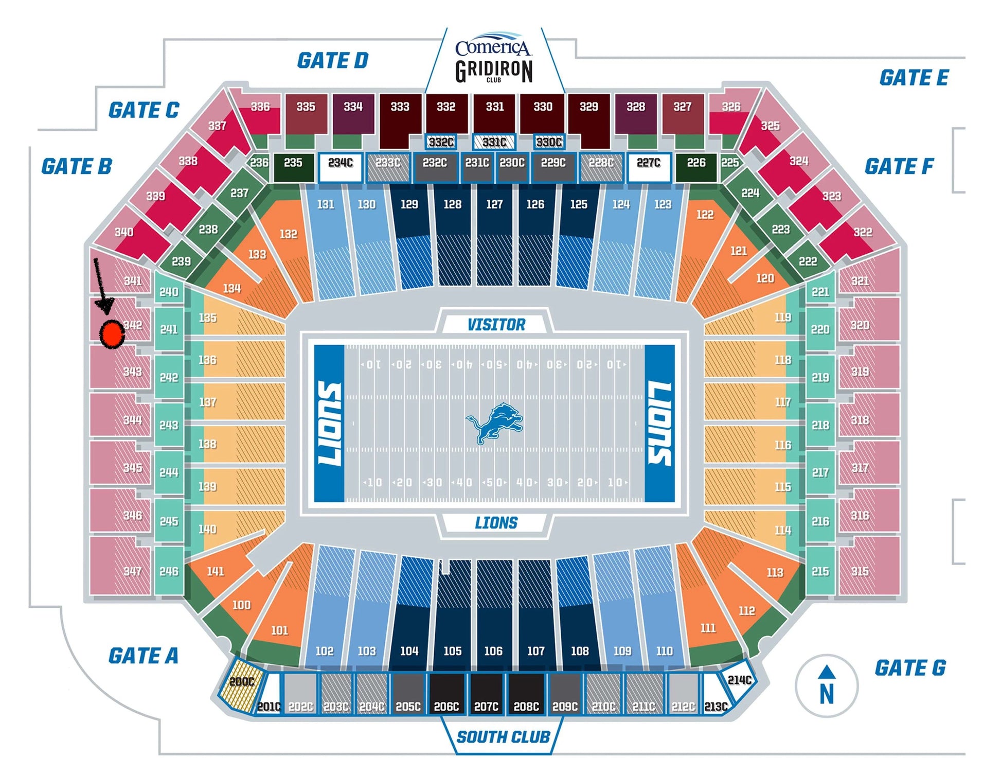 Chicago Bears Seating Chart 